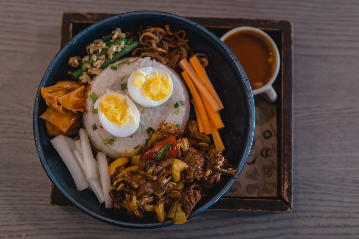 Bowl of ramen at the noodle bar